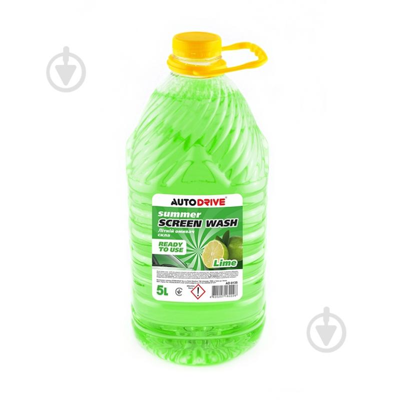 Омыватель стекла AUTODRIVE Lime лето 40 °С 5 л - фото 1 Омыватель стекла AUTODRIVE Lime лето 40 °С 5 л - фото 1