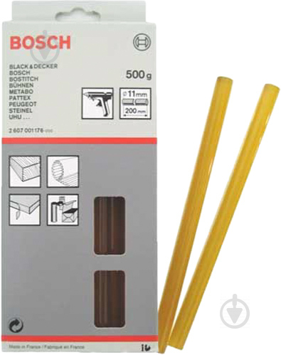 Стрижні клейові Bosch 11 мм 25 шт. 2607001176 - фото 2