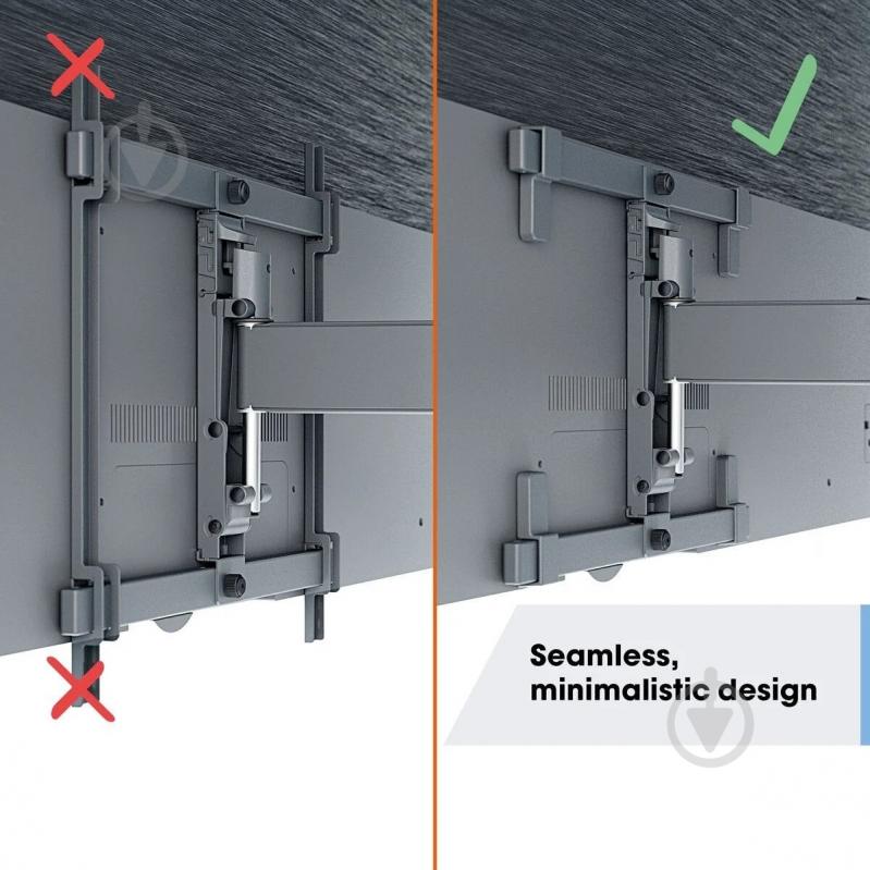 Кронштейн Vogels TVM 3663 OLED поворотно-похилі 40"-77" чорний - фото 2