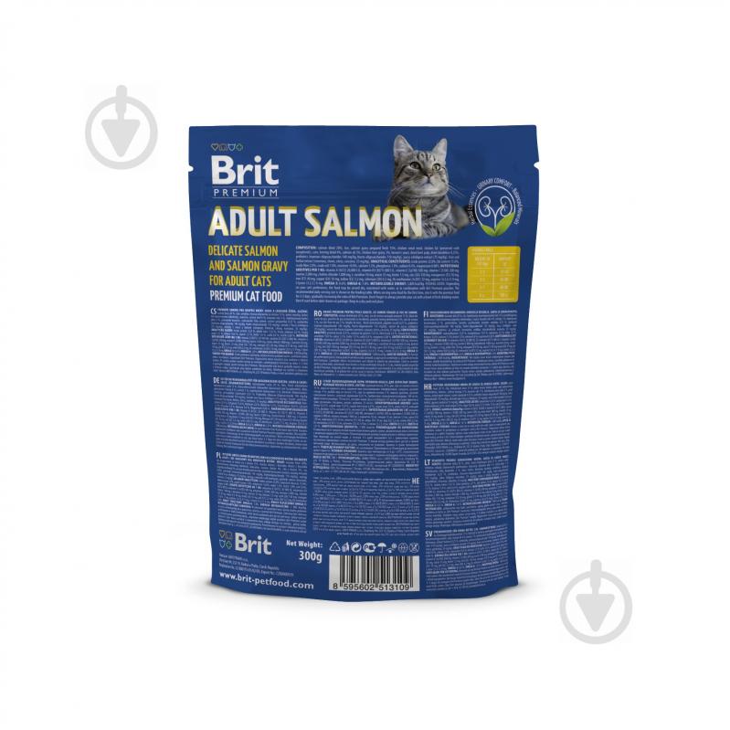 Корм Brit Premium Cat Adult Salmon 300 г - фото 2