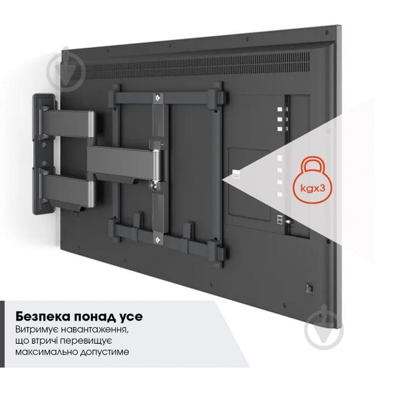 Кронштейн Vogels TVM 5445 поворотно-похилі 32"-65" чорний - фото 8 Кронштейн Vogels TVM 5445 поворотно-похилі 32"-65" чорний - фото 8