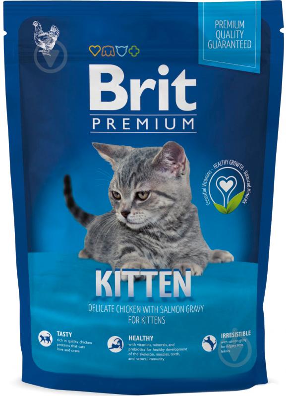 Корм Brit Premium Adult Kitten курка 300 г - фото 1