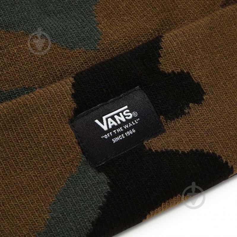 Шапка Vans Mn Mte Cuff Beanie VN0A3HJ9CMA1 р.one size хакі - фото 2