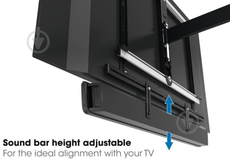 Кронштейн Vogels 3550 Sound Bar Mount фіксовані чорний - фото 8 Кронштейн Vogels 3550 Sound Bar Mount фіксовані чорний - фото 8