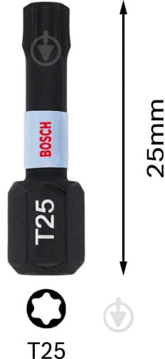 Бита Bosch Impact Control T25 2 шт. 2608522475 - фото 3