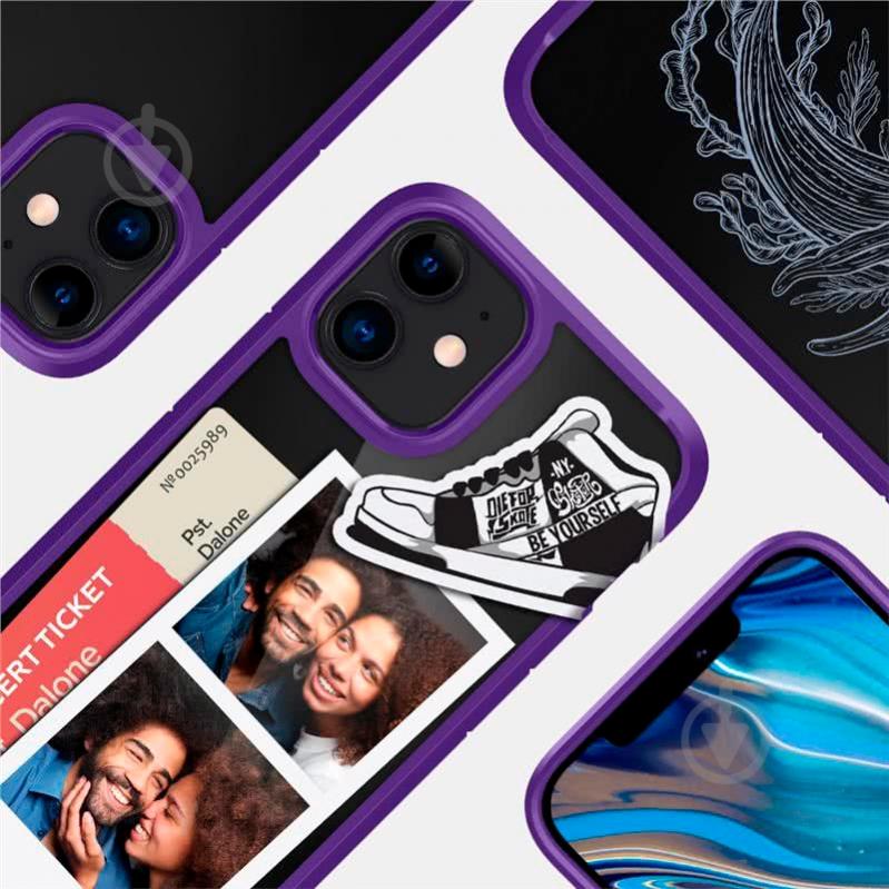 Чехол Spigen Crystal Hybrid Hydrangea Purple для Apple iPhone 12 Mini - фото 8