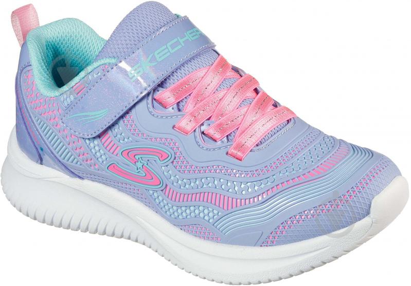 Кроссовки для девочек Skechers Jumpsters 302433L LVPK р.28,5 голубые - фото 3