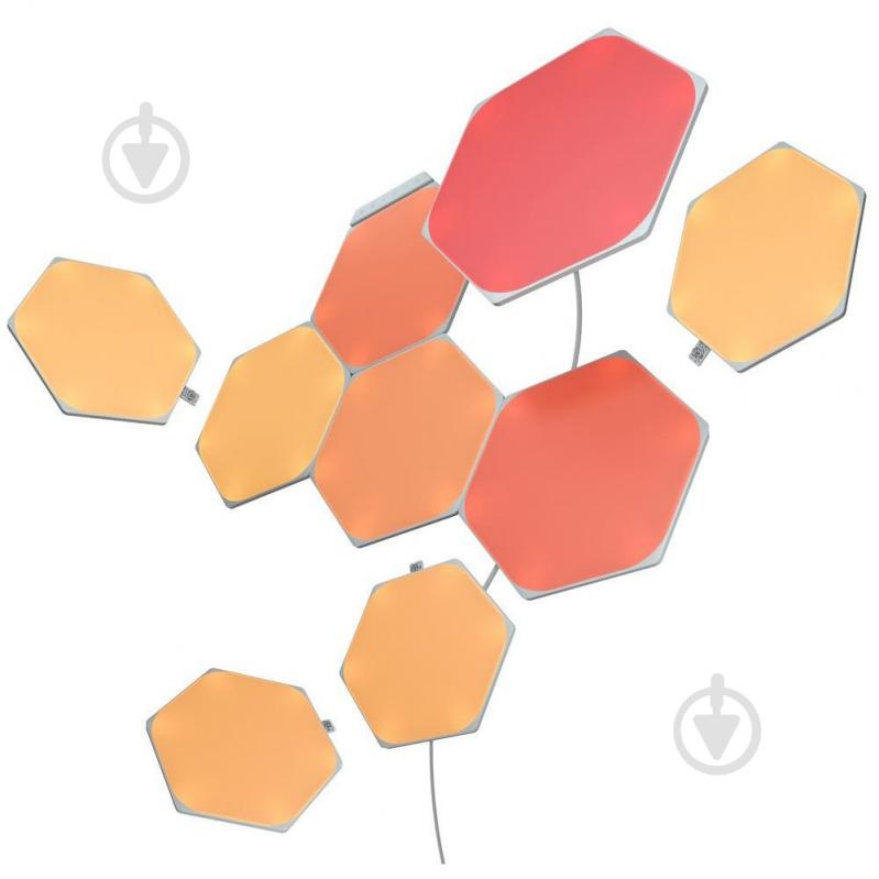 Светильник светодиодный Nanoleaf Shapes Hexagon Starter Kit (NL42-0002HX-9PK) - фото 3