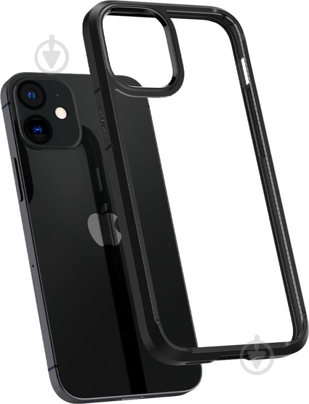 Чехол Spigen Crystal Hybrid Matte Black для Apple iPhone 12 Mini - фото 1