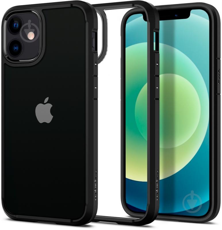 Чехол Spigen Crystal Hybrid Matte Black для Apple iPhone 12 Mini - фото 4