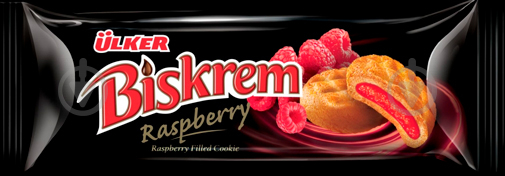 Печенье ULKER Raspberry Biskrem 80 г - фото 1