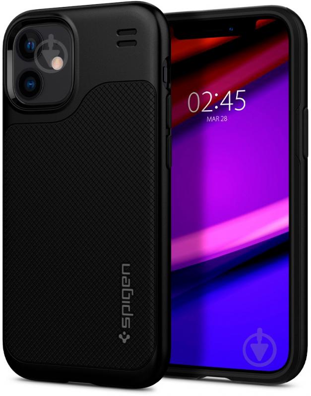 Чохол Spigen Hybrid NX Matte Black для Apple iPhone 12 Mini - фото 3