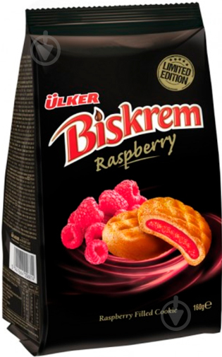 Печенье ULKER Raspberry Biskrem 160 г - фото 1