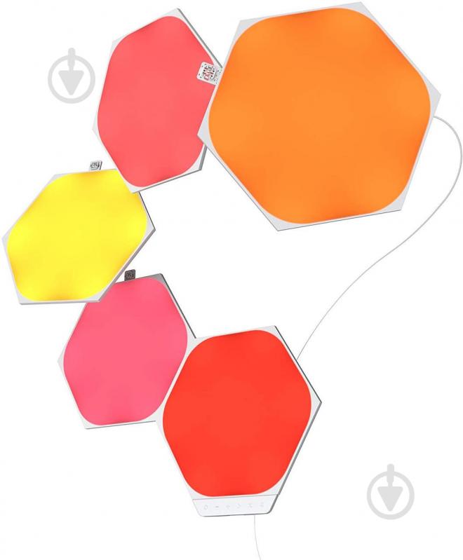 Светильник светодиодный Nanoleaf Shapes Hexagon Starter Kit (NL42-5002HX-5PK) - фото 2