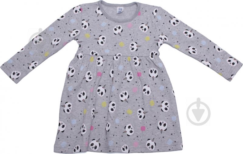 Платье Luna Kids Панда 1066/22001 р.92-98 серый с рисунком - фото 1