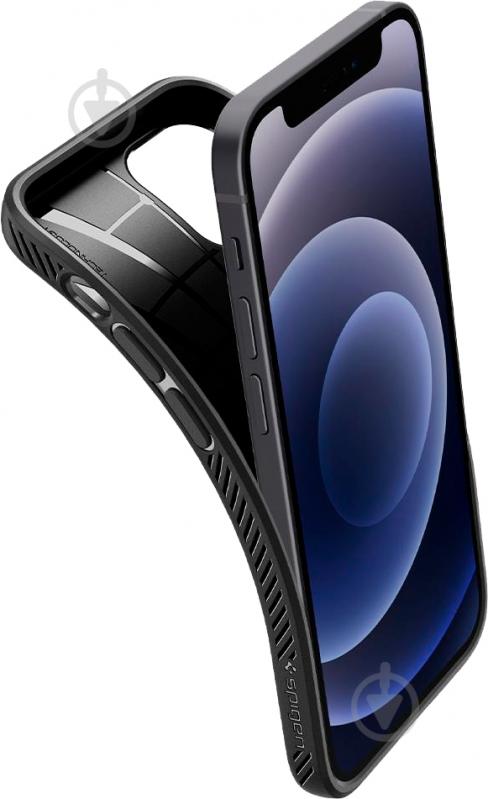 Чохол Spigen Liquid Air Matte Black для Apple iPhone 12 Mini - фото 5