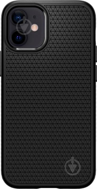 Чохол Spigen Liquid Air Matte Black для Apple iPhone 12 Mini - фото 1