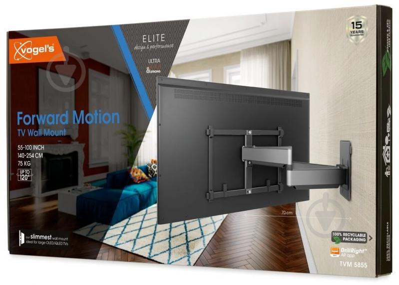 Кронштейн Vogels TVM 5855 поворотно-похилі 55"-100" чорний - фото 9 Кронштейн Vogels TVM 5855 поворотно-похилі 55"-100" чорний - фото 9