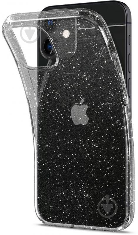 Чехол Spigen Liquid Crystal Glitter Crystal Quartz для Apple iPhone 12 Mini - фото 4
