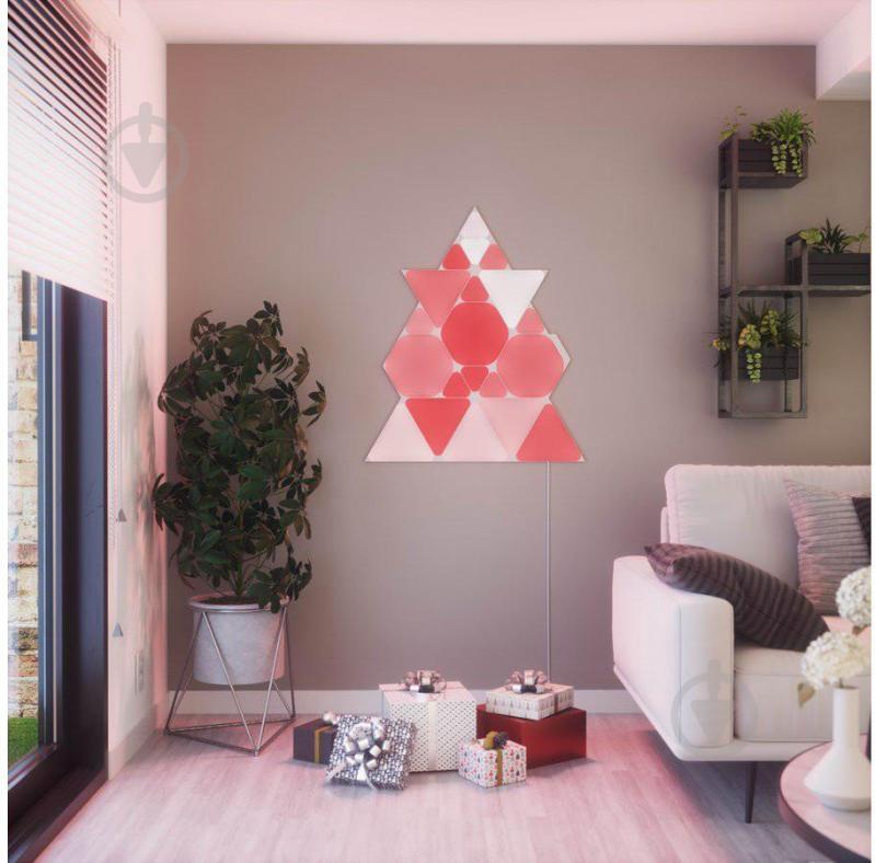 Светильник светодиодный Nanoleaf Shapes Triangles Expansion Pack (NL47-0001TW-3PK) - фото 5