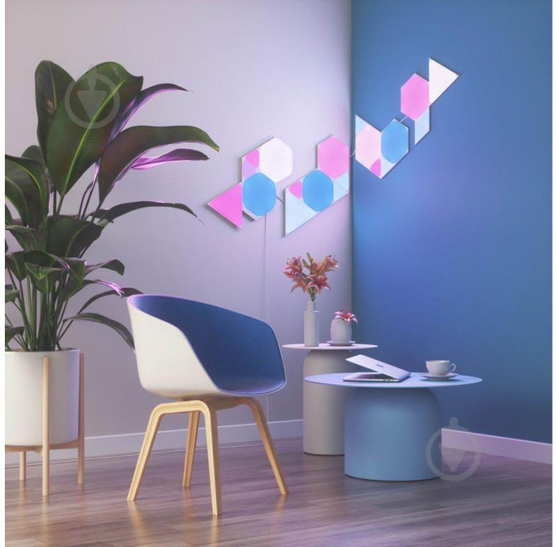 Світильник світлодіодний Nanoleaf Shapes Triangles Expansion Pack (NL47-0001TW-3PK) - фото 6