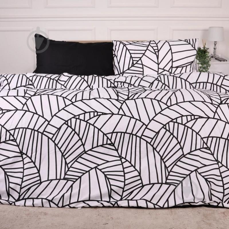 Комплект постельного белья Ranforce Elite 17-4846 Flavio 200х220 см черный с белым MirSon - фото 1 Комплект постельного белья Ranforce Elite 17-4846 Flavio 200х220 см черный с белым MirSon - фото 1