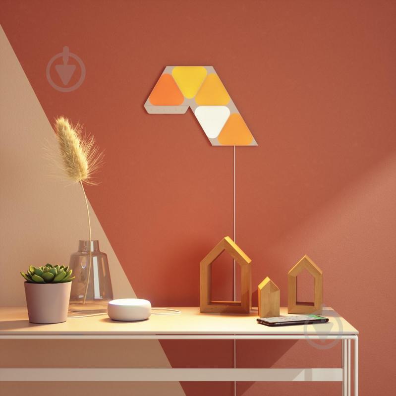 Светильник светодиодный Nanoleaf Shapes Mini Triangles (NL48-1001TW-10PK) - фото 6