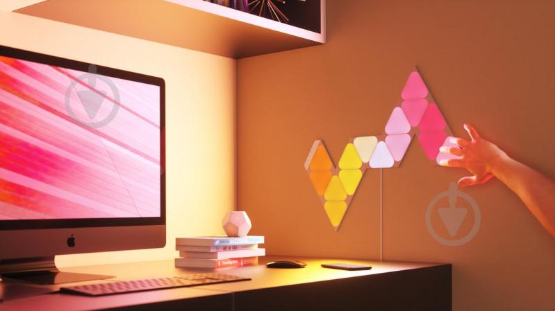 Світильник світлодіодний Nanoleaf Shapes Mini Triangles (NL48-1001TW-10PK) - фото 7