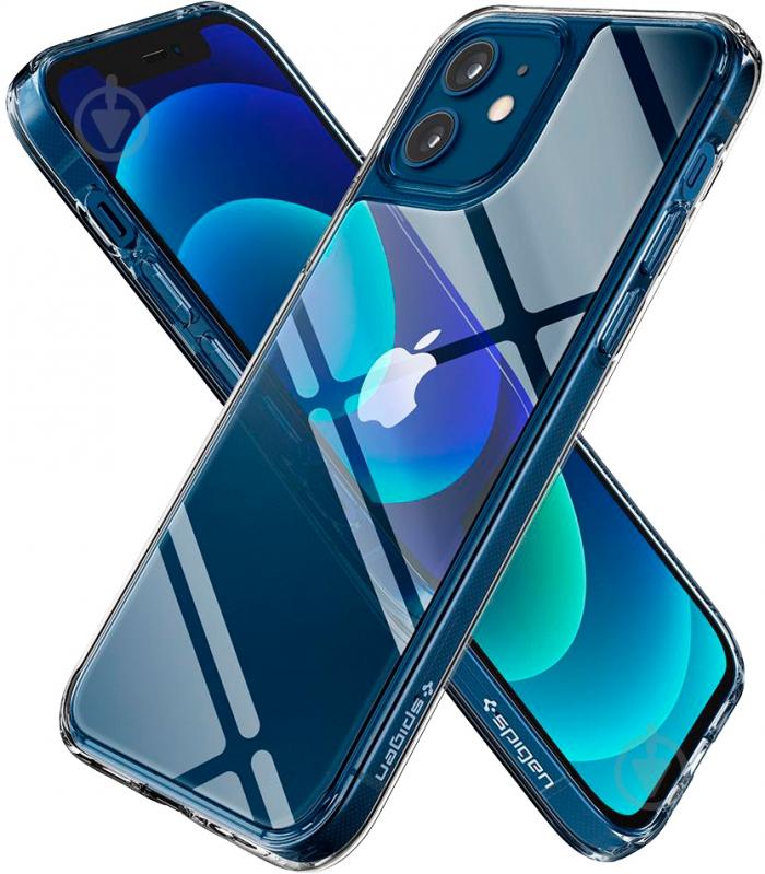 Чохол Spigen Quartz Hybrid Chrystal Clear для Apple iPhone 12 Mini - фото 6 Чохол Spigen Quartz Hybrid Chrystal Clear для Apple iPhone 12 Mini - фото 6