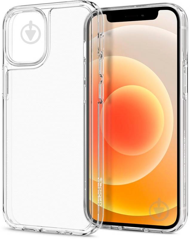 Чохол Spigen Quartz Hybrid Chrystal Clear для Apple iPhone 12 Mini - фото 5 Чохол Spigen Quartz Hybrid Chrystal Clear для Apple iPhone 12 Mini - фото 5