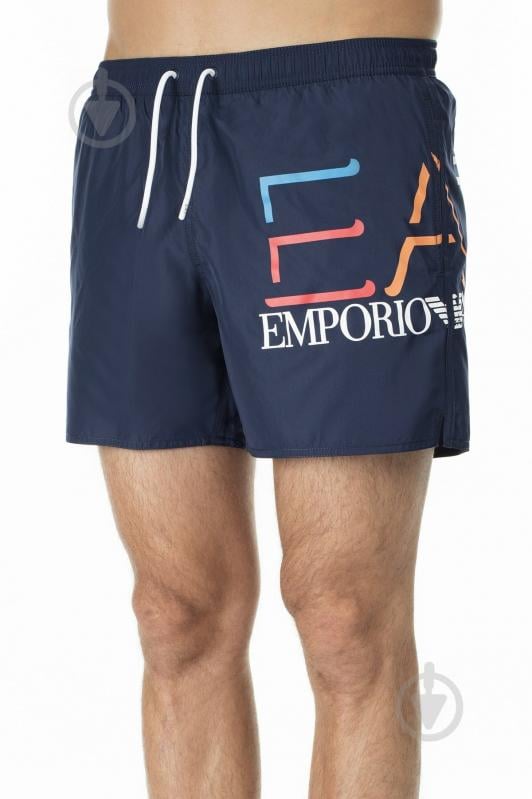 Шорты EA7 Mens woven boxer 902000-0P739-06935 р. 50 синий - фото 3