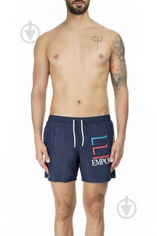 Шорты EA7 Mens woven boxer 902000-0P739-06935 р. 50 синий - фото 6