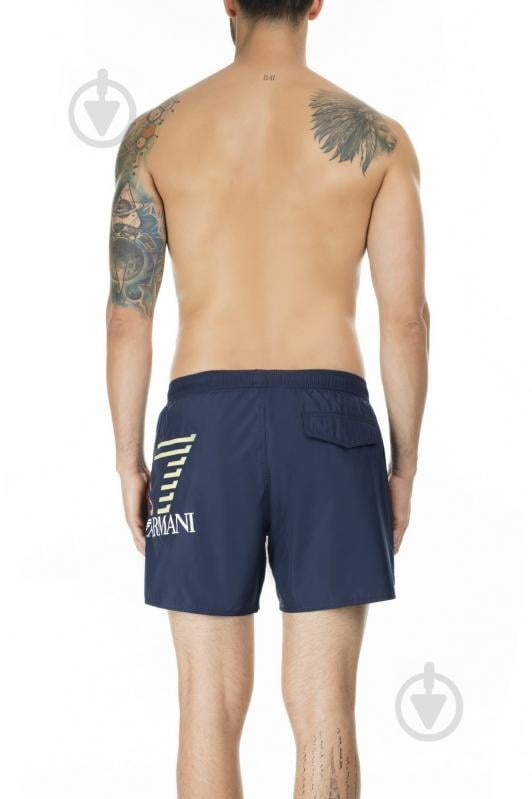 Шорты EA7 Mens woven boxer 902000-0P739-06935 р. 50 синий - фото 7