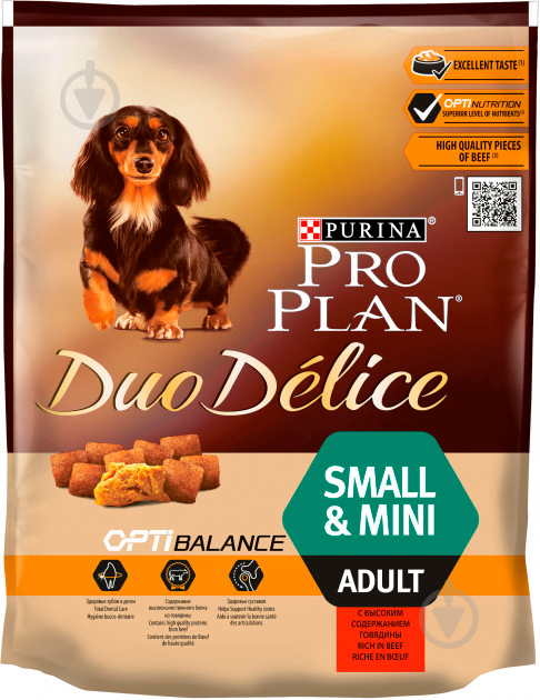 Корм для малых пород Pro Plan Duo Delice Adult Small & Mini с говядиной, 700 г 700 г - фото 1