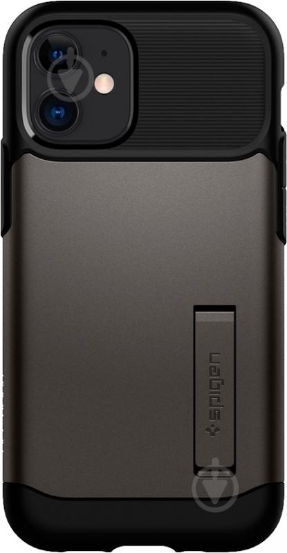 Чехол Spigen Slim Armor Gunmetal для Apple iPhone 12 Mini - фото 1