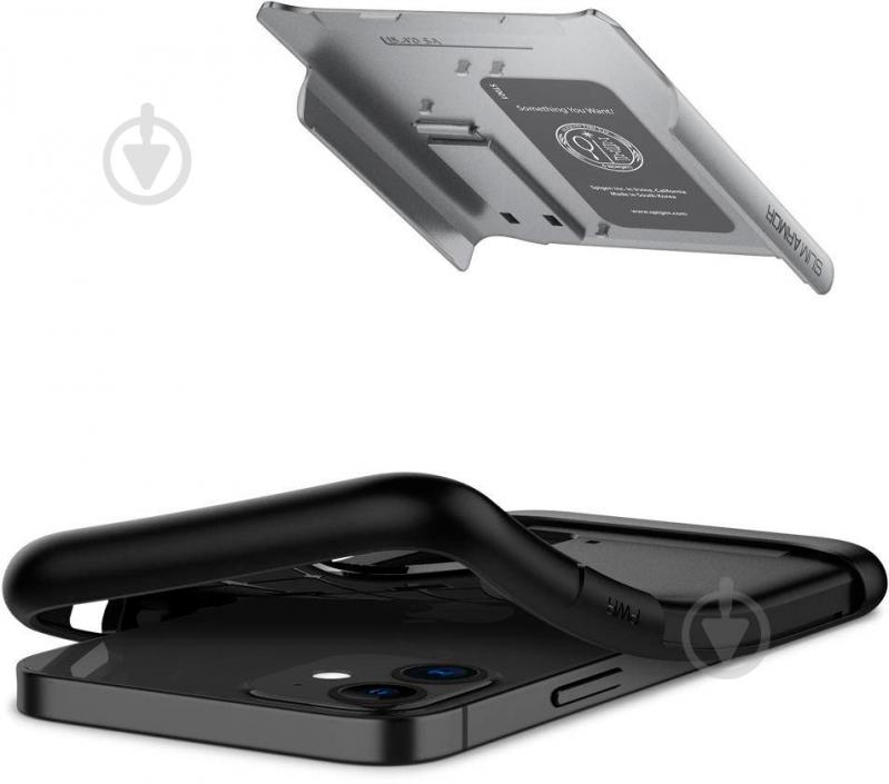 Чехол Spigen Slim Armor Satin Silve для Apple iPhone 12 Mini - фото 6