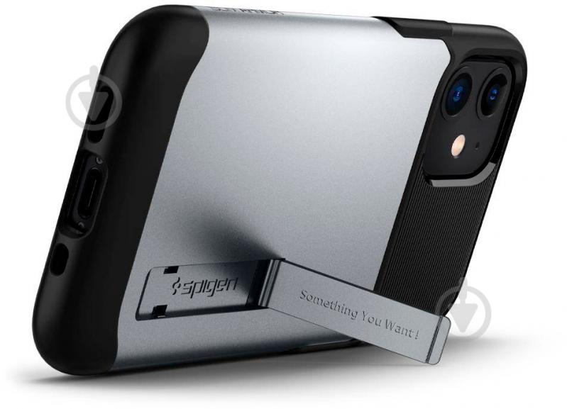Чехол Spigen Slim Armor Satin Silve для Apple iPhone 12 Mini - фото 7
