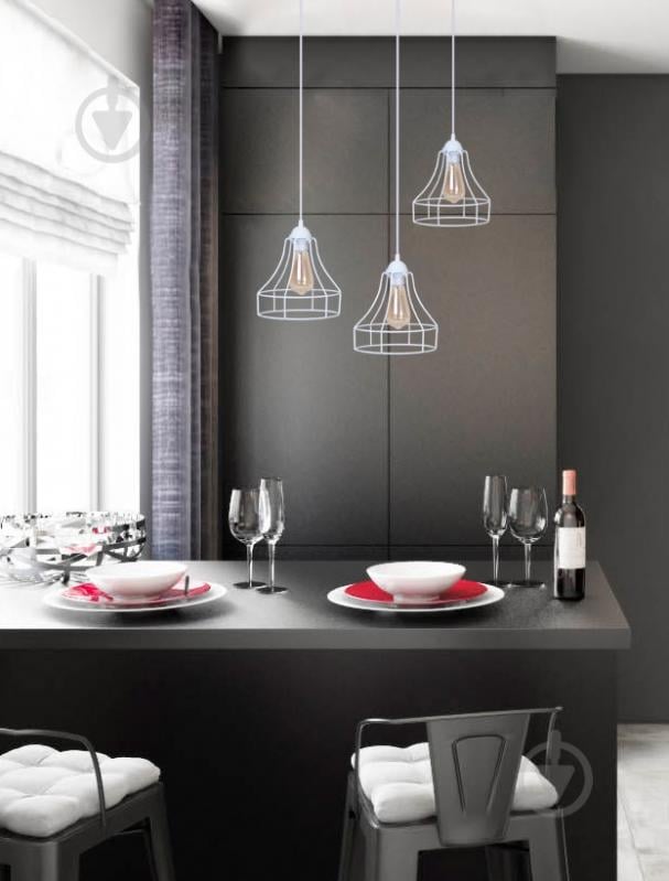 ВИТРИНА! Подвес Lamperia Iron mini flambeau 1x60 Вт E27 белый - фото 2