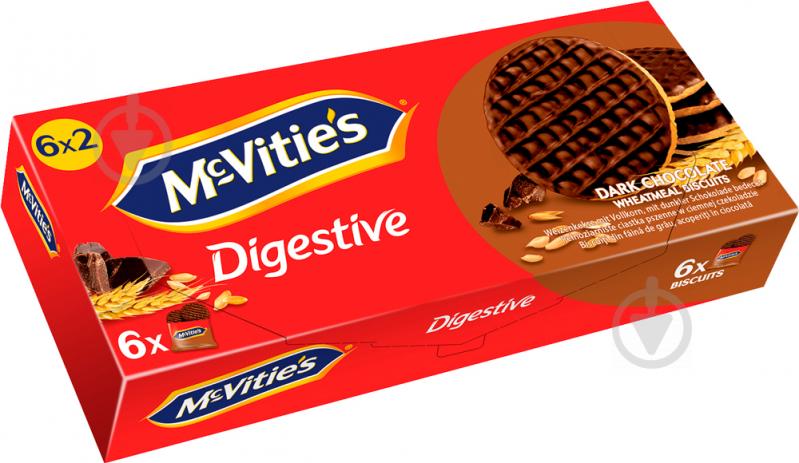 Печиво ULKER McVitie's Digestive Dark Chocolate to go 230 г - фото 1