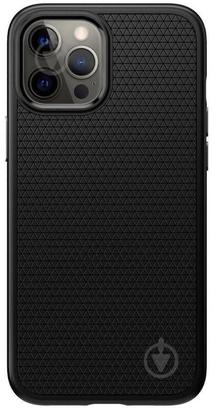 Чохол Spigen Case Liquid Air Matte Black для Apple iPhone 12 Pro Max - фото 1