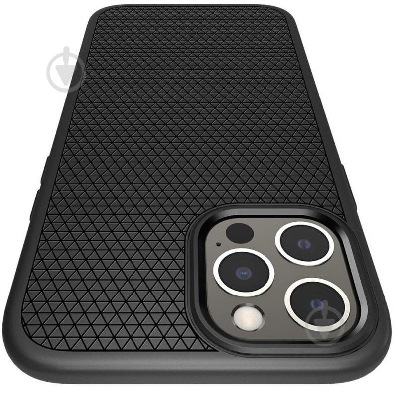 Чохол Spigen Case Liquid Air Matte Black для Apple iPhone 12 Pro Max - фото 5