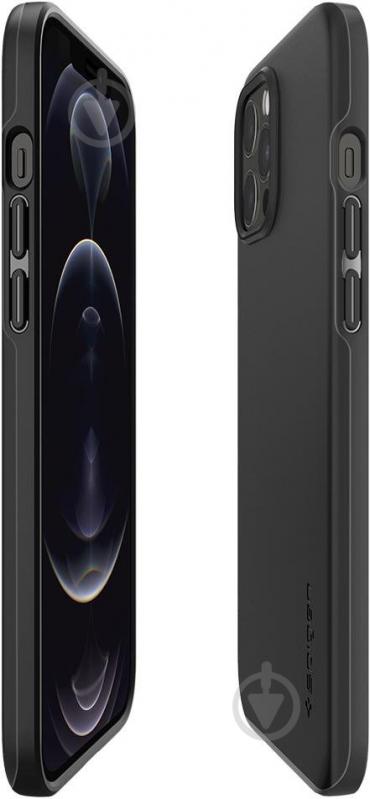 Чехол Spigen Case Thin Fit Black для Apple iPhone 12 Pro Max - фото 6 Чехол Spigen Case Thin Fit Black для Apple iPhone 12 Pro Max - фото 6