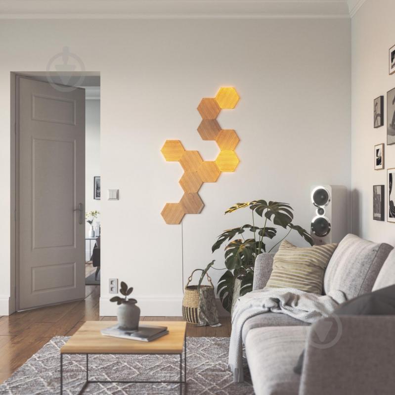 Світильник світлодіодний Nanoleaf Elements Hexagons Expansion Pack Apple Homekit (NL52-E-0001HB-3PK) - фото 6