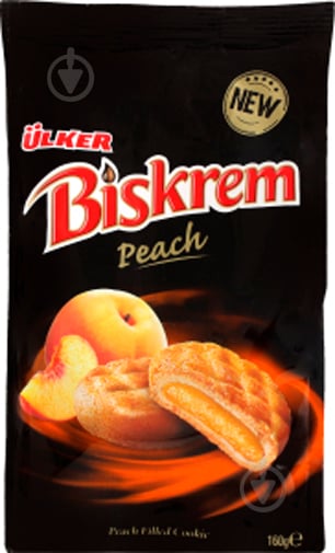 Печиво ULKER Peach Biskrem 160 г - фото 1