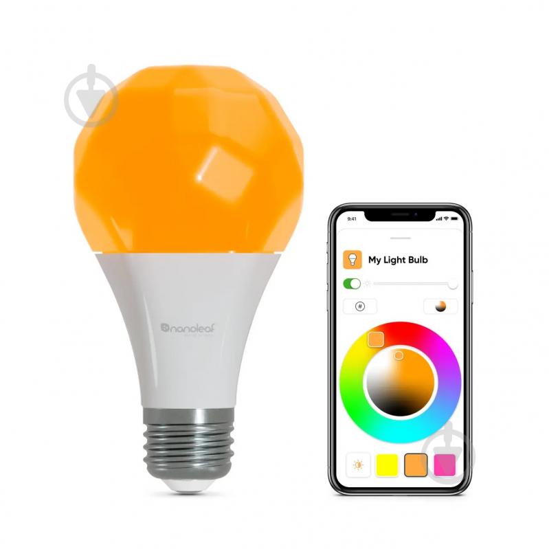 Розумна лампа Nanoleaf Essentials E27 9W Apple Homekit (NL45-0800WT240E27-3PK) - фото 2