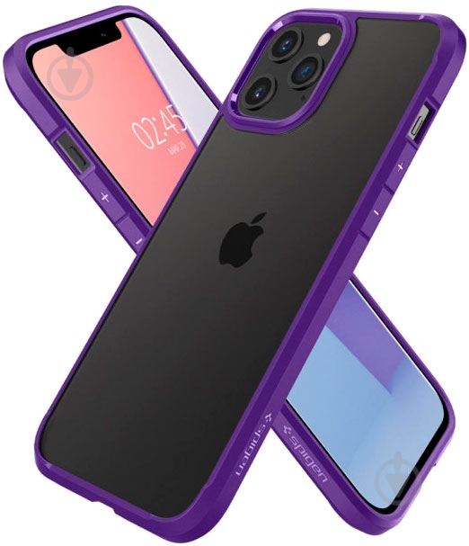 Чехол Spigen Crystal Hybrid Hydrangea Purple для Apple iPhone 12 Pro Max - фото 6