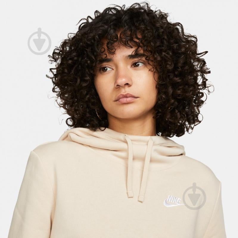 Джемпер Nike NSCLUB FLC FNL HOODIE STD DQ5415-126 р.L бежевий - фото 3