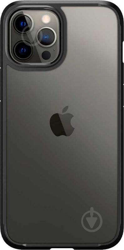 Чехол Spigen Crystal Hybrid Matte Black для Apple iPhone 12 Pro Max - фото 4