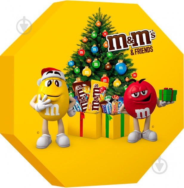 Набор конфет Mars M&M's & Friends 2019 Праздничный восьмиугольник 159 г - фото 1