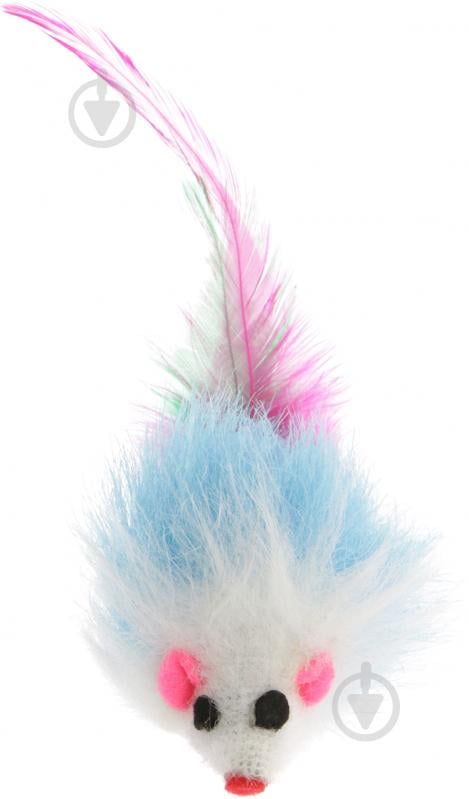 Іграшка для котів Lilli Pet Мишка Fiery з пір’ям 9 см різнокольоровий (20-7456) - фото 2 Іграшка для котів Lilli Pet Мишка Fiery з пір’ям 9 см різнокольоровий (20-7456) - фото 2